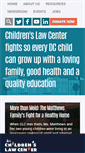 Mobile Screenshot of childrenslawcenter.org